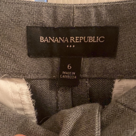 Banana Republic Factory Mini Houndstooth Women’s Trousers/ Pants Size 6 - Picture 2 of 4